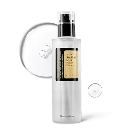 COSRX Snail Mucin 96% Power Repairing Essence 3.38 fl.oz 100ml, Hydrating Serum for Face with Snail Secretion Filtrate for Dull Skin & Fine Lines, Korean Skincare