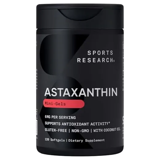 Sports Research Astaxanthin Softgels for Health