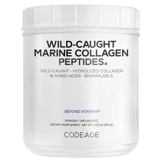 Codeage Marine Collagen Peptides - Type 1 & 3 Supplement
