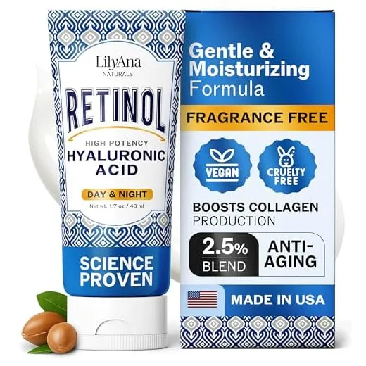 LilyAna Naturals Retinol Cream - Anti-Aging Moisturizer