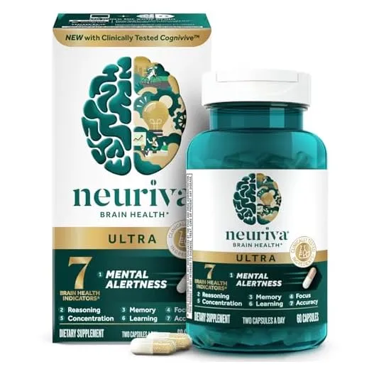 Neuriva Ultra Brain Supplement, 60 Capsules