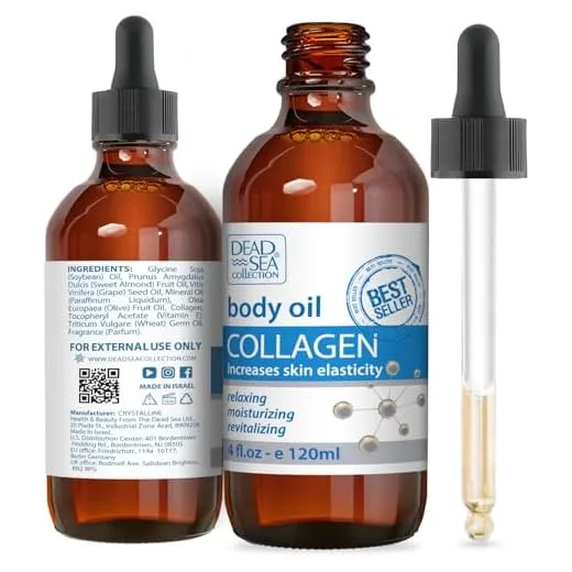 Dead Sea Collection Body Oil - Collagen & Vitamins Moisturizer