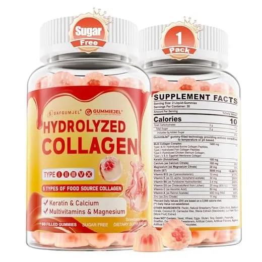 Bioavailable Multi Collagen Gummies, 60 Chews