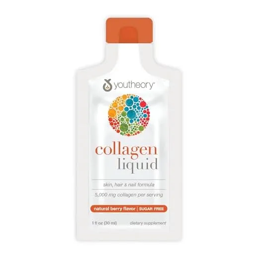 Youtheory Collagen Liquid Supplement, Berry Flavor