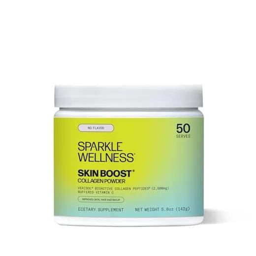 Sparkle Skin Boost (No Flavor) [50-Serves] Verisol Collagen Peptides Protein Powder Vitamin C Supplement Drink