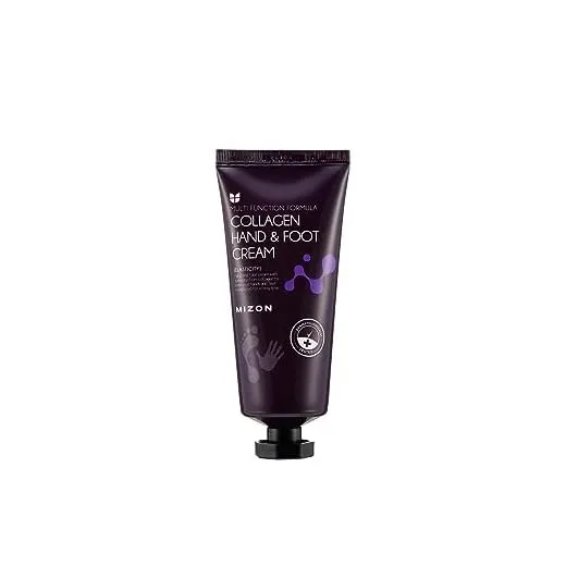 MIZON Anti Aging Collagen Repairing Hand Cream, Moisturizing Lotion Skin Porectant for Dry Hands, Heels and Elbows, for Cracked Hands and Feet, Dry Skin Relief, All Skin Types 100ml 3.38 fl oz