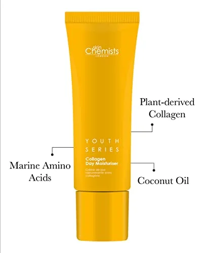 Skin Chemists Collagen Anti Aging Day Moisturizer | Anti Aging Skin Care Face Moisturizer Cream Infused with Powerful Collagen-Boosting Ingredients - Daily Anti-Aging Skincare - 1.69 Ounces