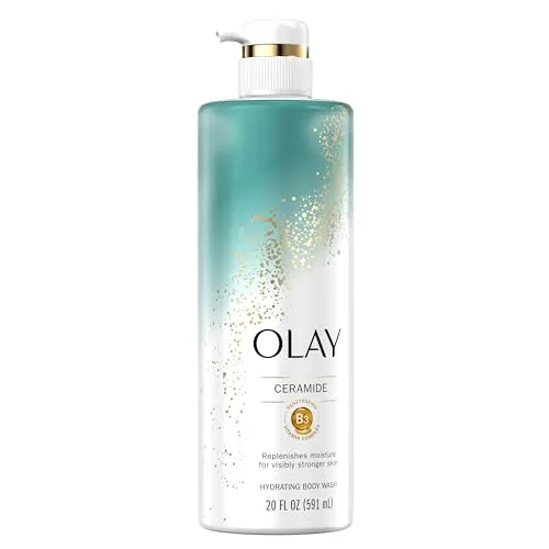 Olay Cleansing & Strengthening Women's Body Wash with Ceramide and Vitamin B3 Complex 20 fl oz (Pack of 4)