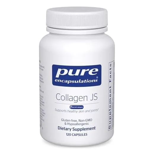 Pure Encapsulations Collagen JS - Skin & Joint Health* - 1,000 mg Hydrolyzed Biocell Collagen - Gluten Free & Non-GMO - 120 Capsules