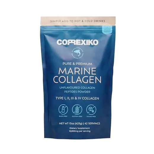 Hydrolyzed Marine Collagen Peptides Powder.Canadian Wild-Caught Fish Skin(Not Scales)- Colageno Hidrolizado en Polvo- Vital Protein Supplement for Skin, Hair, Joints and Digestion- Marine Powder(15oz)