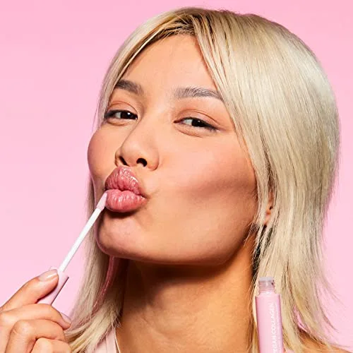 Pacifica Beauty, Vegan Collagen Lip Plumping Gloss, Youthful Plump Lips, Vitamin E, Peptides, & Shea Butter, Shimmer + Shine, Doe Tip Applicator, Vegan + Cruelty Free