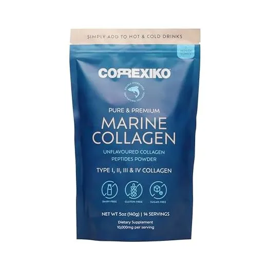 Hydrolyzed Marine Collagen Peptides Powder. Canadian Wild-Caught Fish Skin(Not Scales)-Colageno Hidrolizado en Polvo- Vital Protein Supplement for Skin, Hair, Joints and Digestion- Marine Powder (5oz)