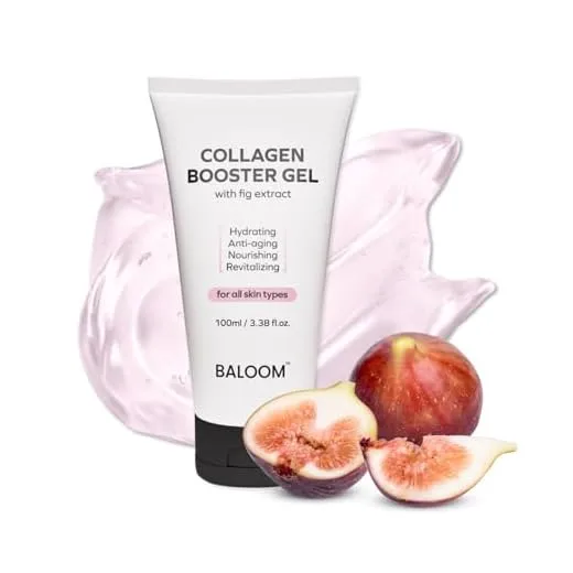 BALOOM Microcurrent Collagen Booster Gel Serum for Korean Skin Care & Face Massagers, Filled With Collagen Capsules, Hydrating & Nourishing & Revitalizing Facial Gel for Skin Care 3.38 Fl Oz