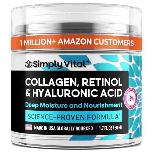 SimplyVital Collagen Face Cream - Made in USA