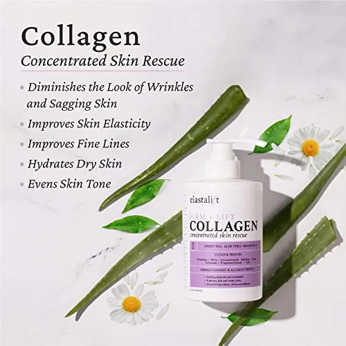 Elastalift Collagen Cream Skin Care Face Lotion & Body Lotion For Dry Skin | Skin Tightening Cream Collagen Firming Lotion Body Moisturizer Lifts, Firms, & Tightens For Younger Looking Skin, 15 Fl Oz