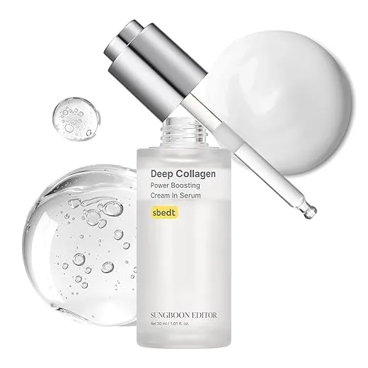 SUNGBOON EDITOR Deep Collagen Wrinkle Filler Serum | Volufiline + Collagen + Niacinamide | Firming, Wrinkle Care, Skin Elasticity | Stocking Stuffers for Women | Korean Skincare, 1.01 fl.oz