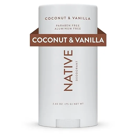 Native Deodorant Contains Naturally Derived Ingredients, 72 Hour Odor Control | Deodorant for Women and Men, Aluminum Free with Baking Soda, Coconut Oil and Shea Butter | Coconut & Vanilla