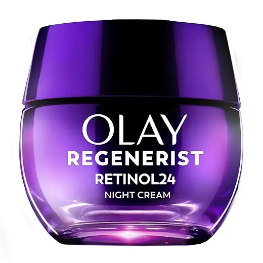 Olay Retinol Night Cream for Women, Anti-Aging Face Moisturizer, Fragrance-Free, Gift for Women, Non Greasy - Anti-Wrinkle, Hydrating Skin Care - Triple Collagen Cream, Peptide, Niacinamide, 1.7oz