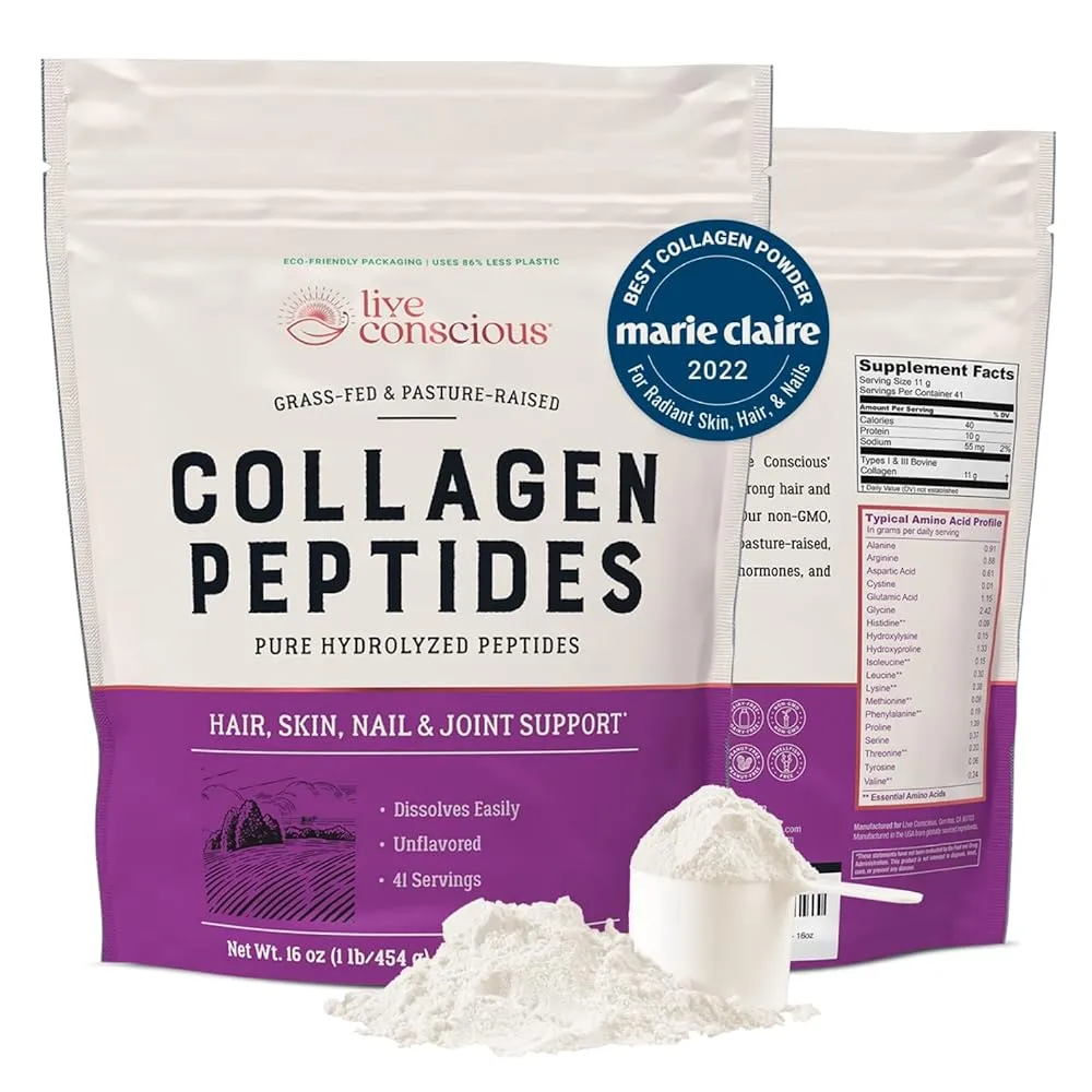Grass-Fed Collagen Peptides Powder – Boost Your Health with 41 Servings!
