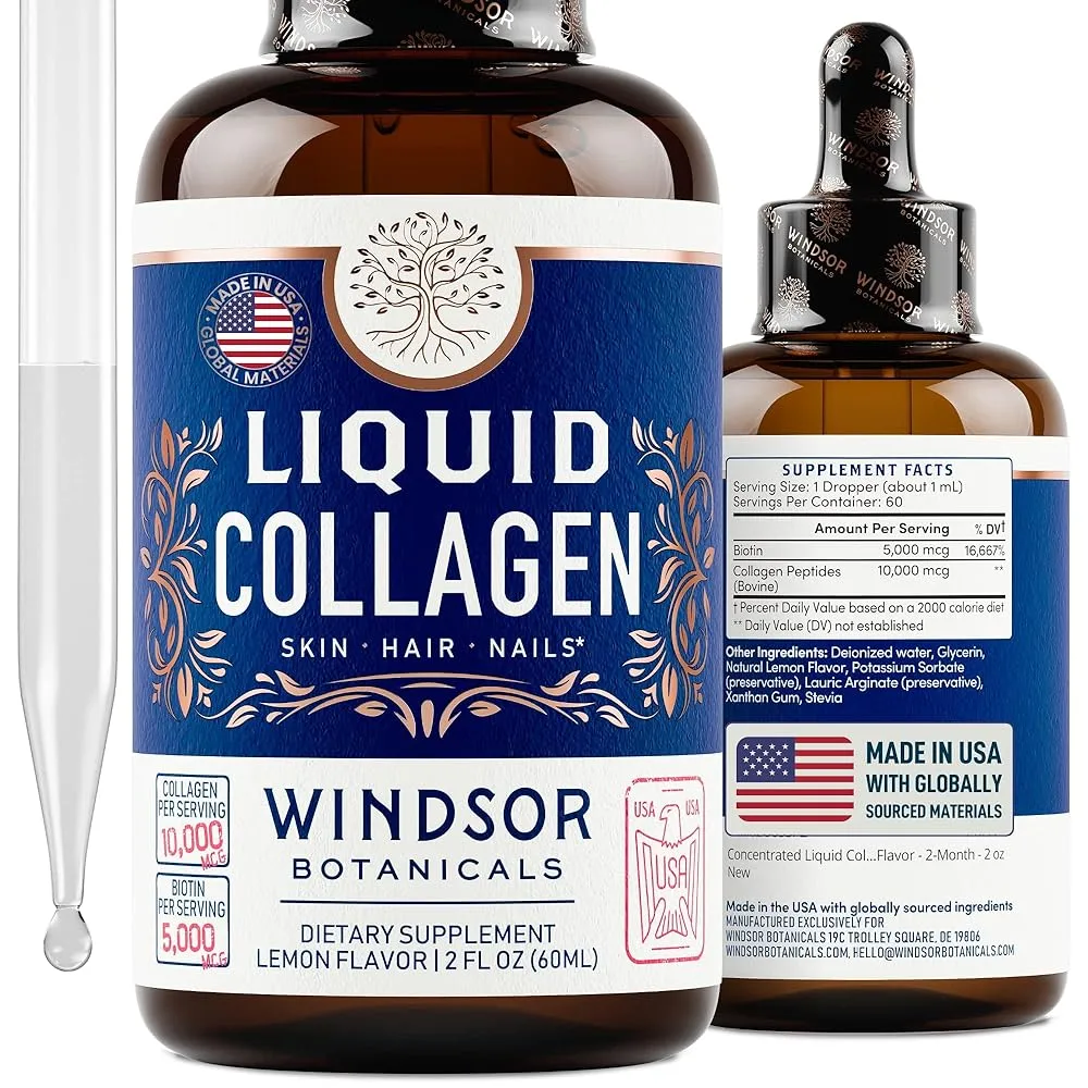 Windsor Botanicals Collagen Peptides Drops Review: Benefits and Results