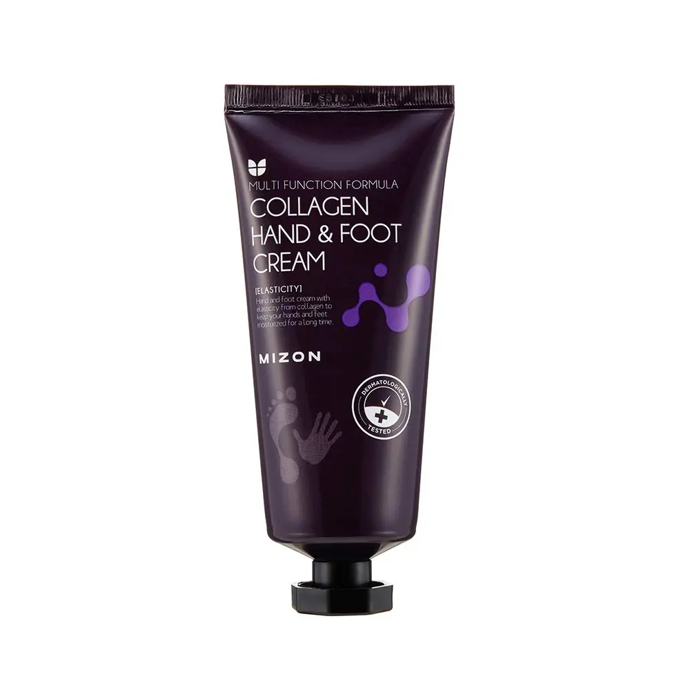 MIZON Anti Aging Collagen Repairing Hand Cream, Moisturizing Lotion Skin Porectant for Dry Hands, Heels and Elbows, for Cracked Hands and Feet, Dry Skin Relief, All Skin Types 100ml 3.38 fl oz