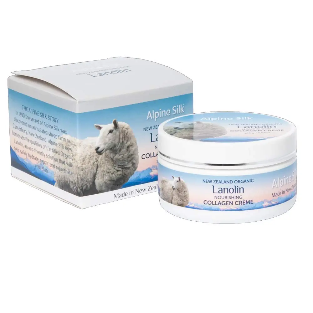 New Zealand Organic Lanolin Nourishing Collagen Cream.